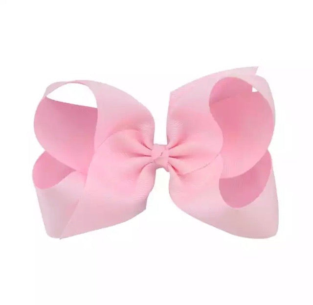 Large Pink Hair Bow Clip
