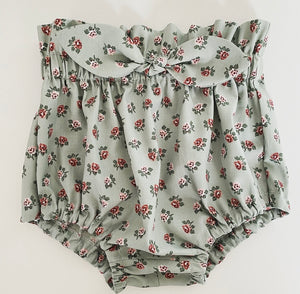 MLS Original Bloomers with Bow - Sage Green Rose