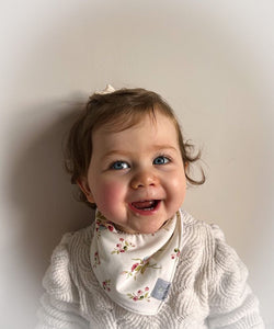 'ALVA WHITE' Organic Dribble Bib