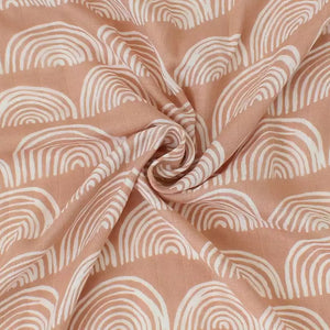 Muslin Square - Soft Terra Rainbow