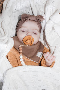 Latte Brown - Dribble Bib