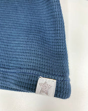 Long Sleeve Top - Waffle Blue