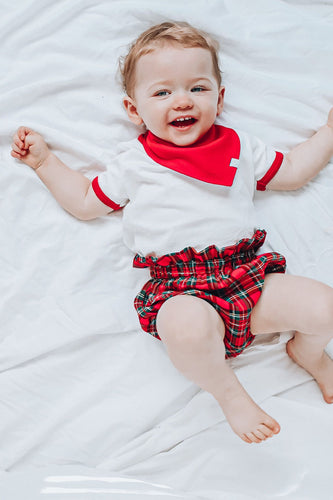 Red Brushed Cotton Tartan Bloomers