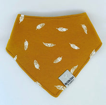 Mustard Feathers Dribble Bib