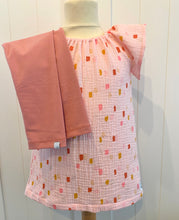 Pheasant Muslin Dress/ Tunic - Peachy