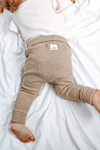 Grow with me Joggers - Beige Waffle
