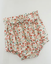 MLS Handmade Bloomers with Bow - Cream & Pink Flowers