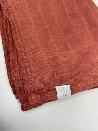 Muslin Square - Rust