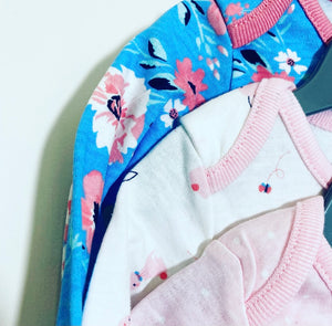 Lily & Jack 3Pk Pink & Blue Bodysuits