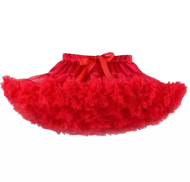 Frilly Tutu Skirt - Red