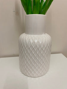 White Ceramic Vase 25cm