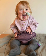 Mini Waffle Jersey Bloomers - Plum
