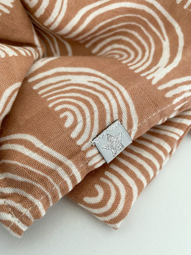 Muslin Square - Soft Terra Rainbow